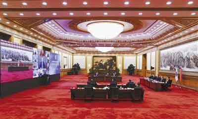 习近平出席上海合作组织成员国元首理事会第二十次会议并发表重要